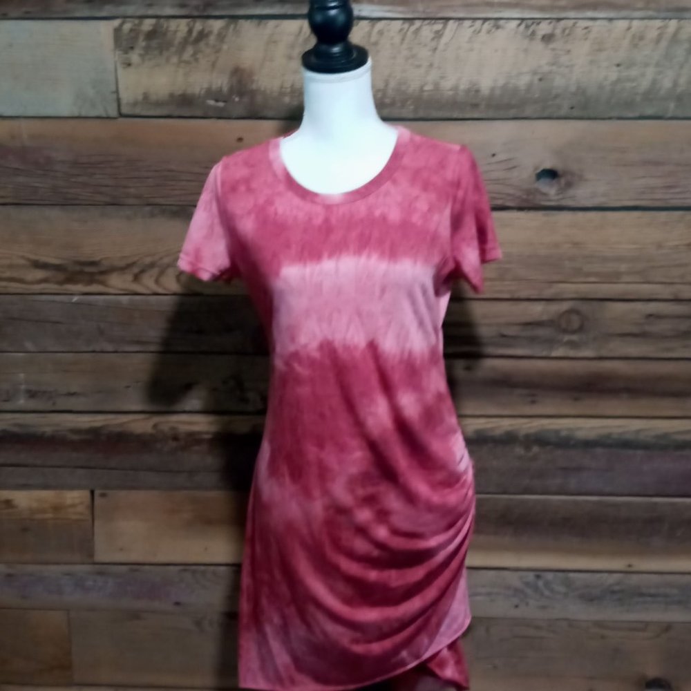 La Miel by Hyped Unicorn T shirt Dress Womens  Size Large New With Tags Tie Dye